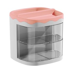 Porta Canetas Premium Gaveteiro Transparente c/ Adesivo