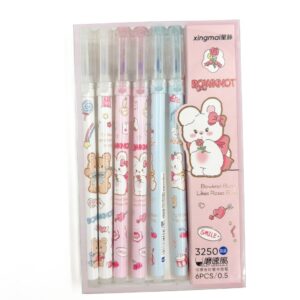 Caneta Apagável Estampada Ursinhos e Coelhinhos - Cx 6 Und
