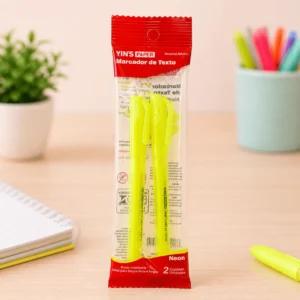 Marca Texto Neon Amarelo c/2 Und - YINS PAPER - BLISTER