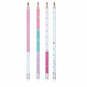 Lápis HB Estampado c/ Borracha S2 BRW - Pote 72 UND