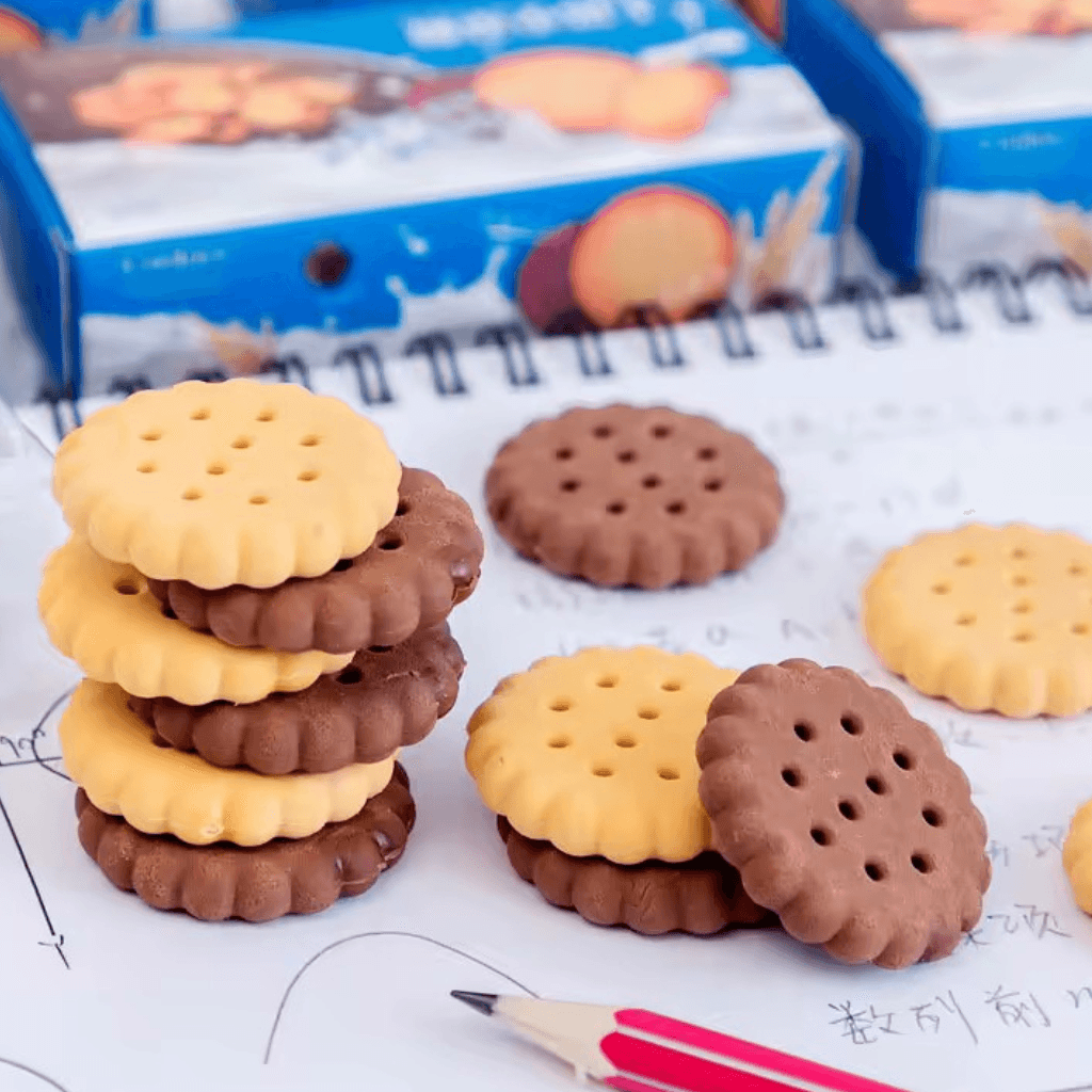 Borracha Fofa 3D c/ 6 Biscoitinhos  - IMPORTADO - CAIXINHA