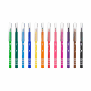 Hidrocor Canetinha Ponta Fina Mega Hidro Color 12 Cores - TRIS - BLISTER