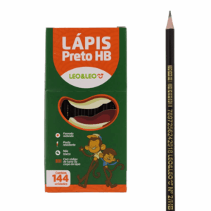 Lápis Preto Hb Redondo Leo e Leo - Cx 144 Und