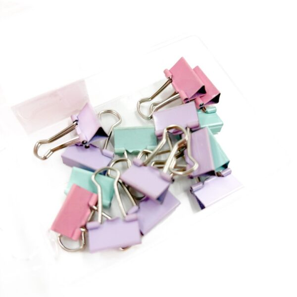 Kit Prendedor de Papel Pastel - Cx 15 Und