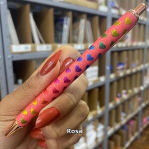 Caneta Metálica LUXO Glitter Love - IMPORTADO - UND