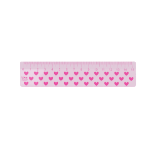 Régua Love Pink 15 cm Molin