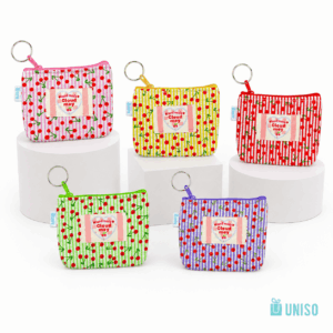 Porta Moedas Retangular Cereja 11x9x1,5cm - UNISO - UND