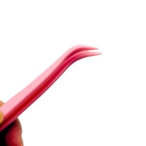 Pinça Curva Plástica Para Adesivo 11,5cm - UNISO - UND