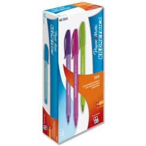 Caneta Papermate Kilometrica 100 Colorz média - Caixa c/12 Sortida