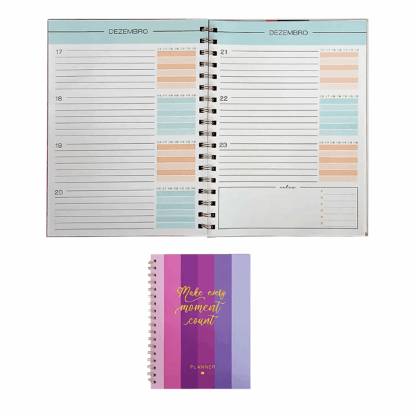 Agenda Planner Semanal A5 Dreams Lilás KAZ - UND