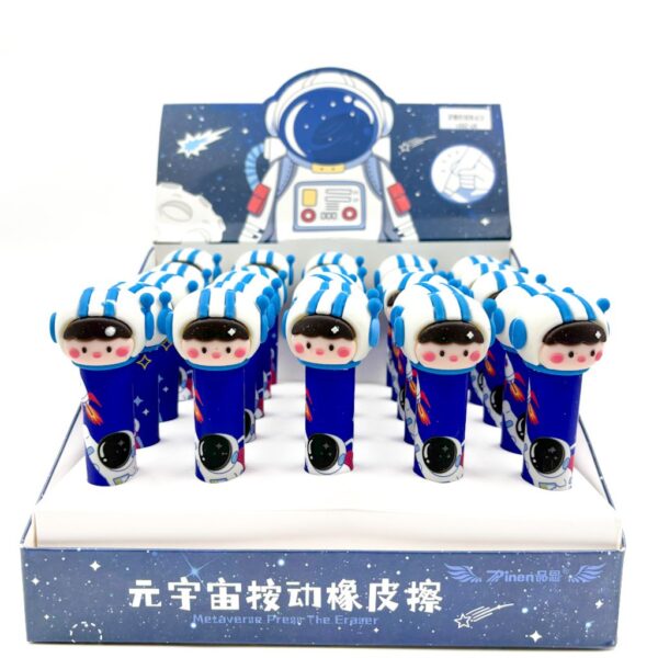 Borracha Caneta Retrátil Astronauta