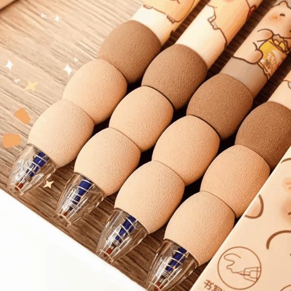 Kit Caneta Premium Apagável Capivara Capivibes 4 UND - IMPORTADO - BLISTER