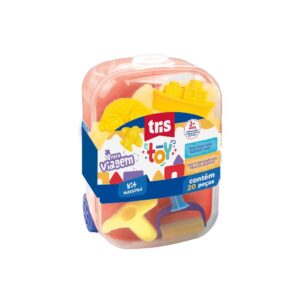 Kit massinha de Modelar Mala 20 Peças - TRIS - UND