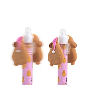 Caneta Esferográfica Gel Apagável 0.7 mm Gira-gira Capivara - BRW - UND