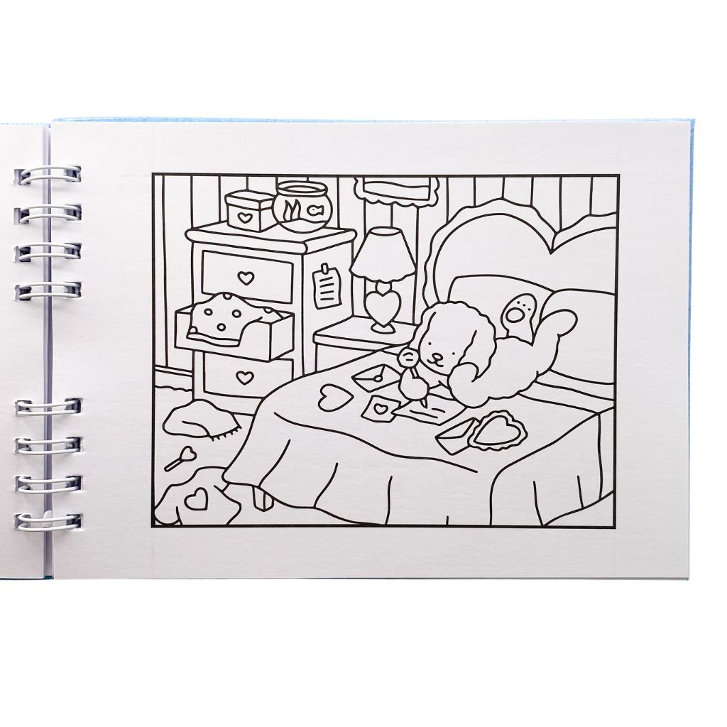 Livro de Colorir BOBBIE GOODS Capa Dura - AZUL - UND