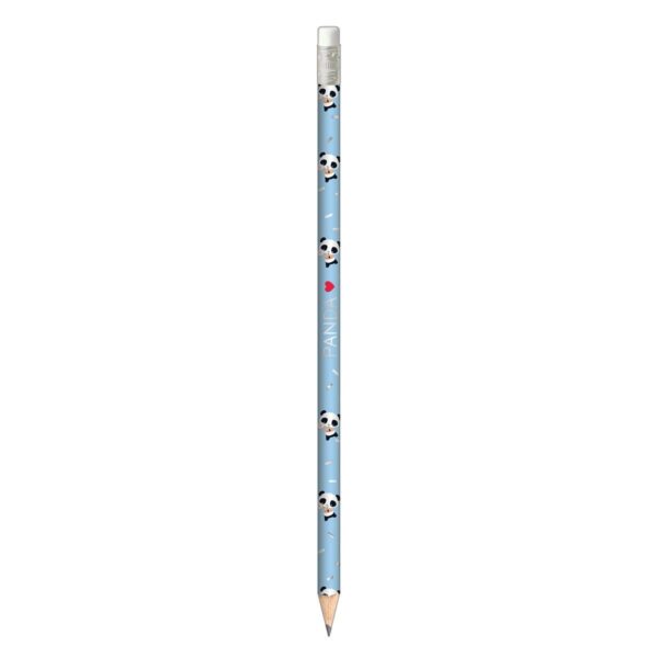 Lápis Preto Redondo Panda Tilibra - Kit 12 Und