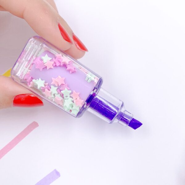 Marca Texto Esmalte - Kit 6 Cores
