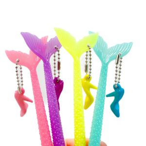 Caneta Fofa Sereia Princesa - Pacote 6 Und