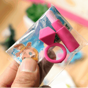 Borracha Fofa 3D Girl Power - PACOTE 6 UND