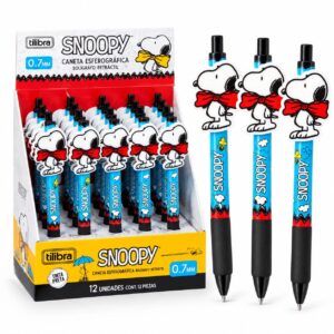 Caneta Esferográfica Retrátil 0.7mm SNOOPY - TILIBRA - UND