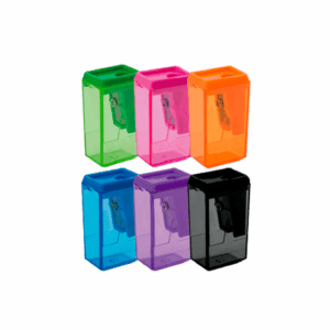 Apontador Retangular Color Bloco 40 - LEO E LEO - CX 24 UND