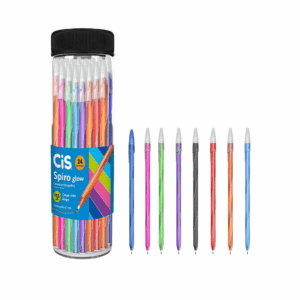 Caneta Esferográfica 0.7mm Spiro Glow - CIS - POTE 24 UND