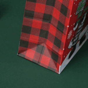 Embalagem Bolsa Presente Feliz Natal 21x15x8cm - IMPORTADO - 4 UND