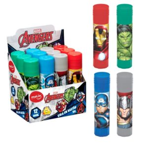 Cola Bastão Avengers 9g MOLIN - KIT 4 UND