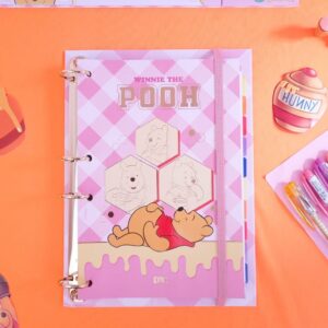Refil Folhas Fichário Colegial Ursinho Pooh sem Lombo DAC - Furos Meio Juntos