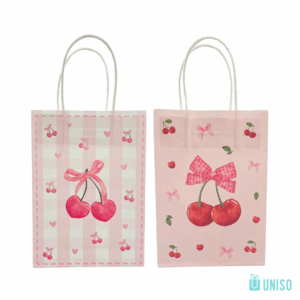 Embalagem Sacola  Presente Cereja 15x 21x 8cm - UNISO - UND