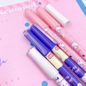 Caneta Apagável Azul Estampada Ursinho Fofo - Cx 6 Und