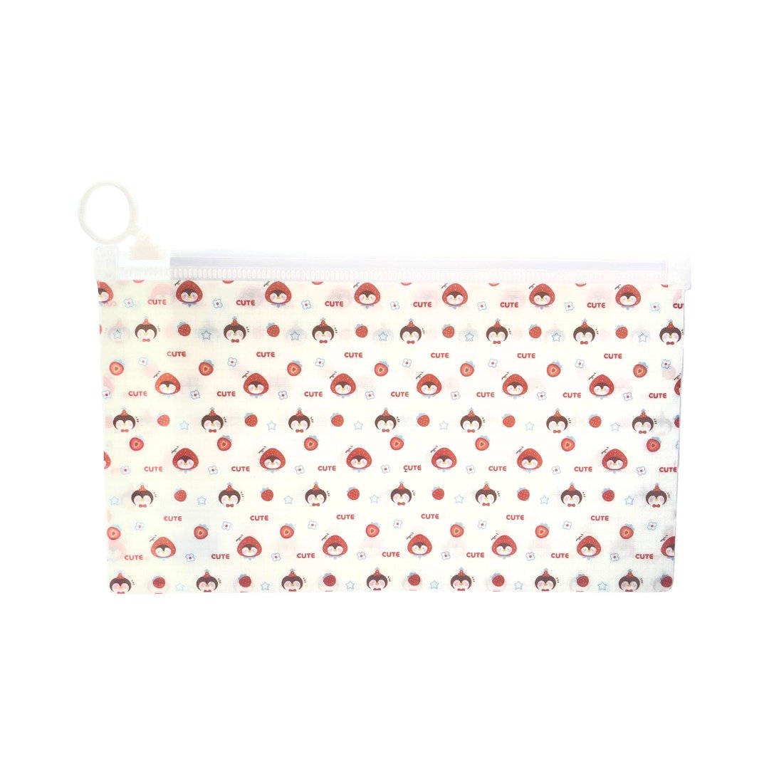 Estojo Pasta Zip Multiuso CUTE ANIMAL B6 22x13cm - UNISO - UND
