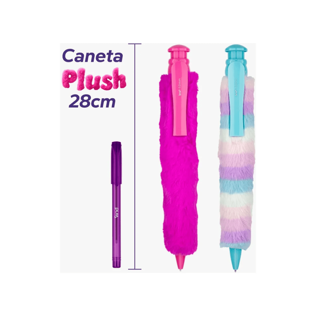 Caneta Esferográfica Pelúcia 1.0mm Infinity Plush - BRW - POTE 12 UND