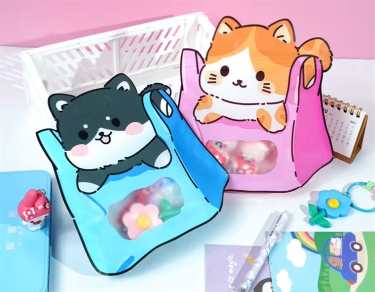 Embalagem ZIP LOCK Gato e Cachorro 20x21cm - IMPORTADO - 6 UND ( Cada Unidade sai por R$1,40)