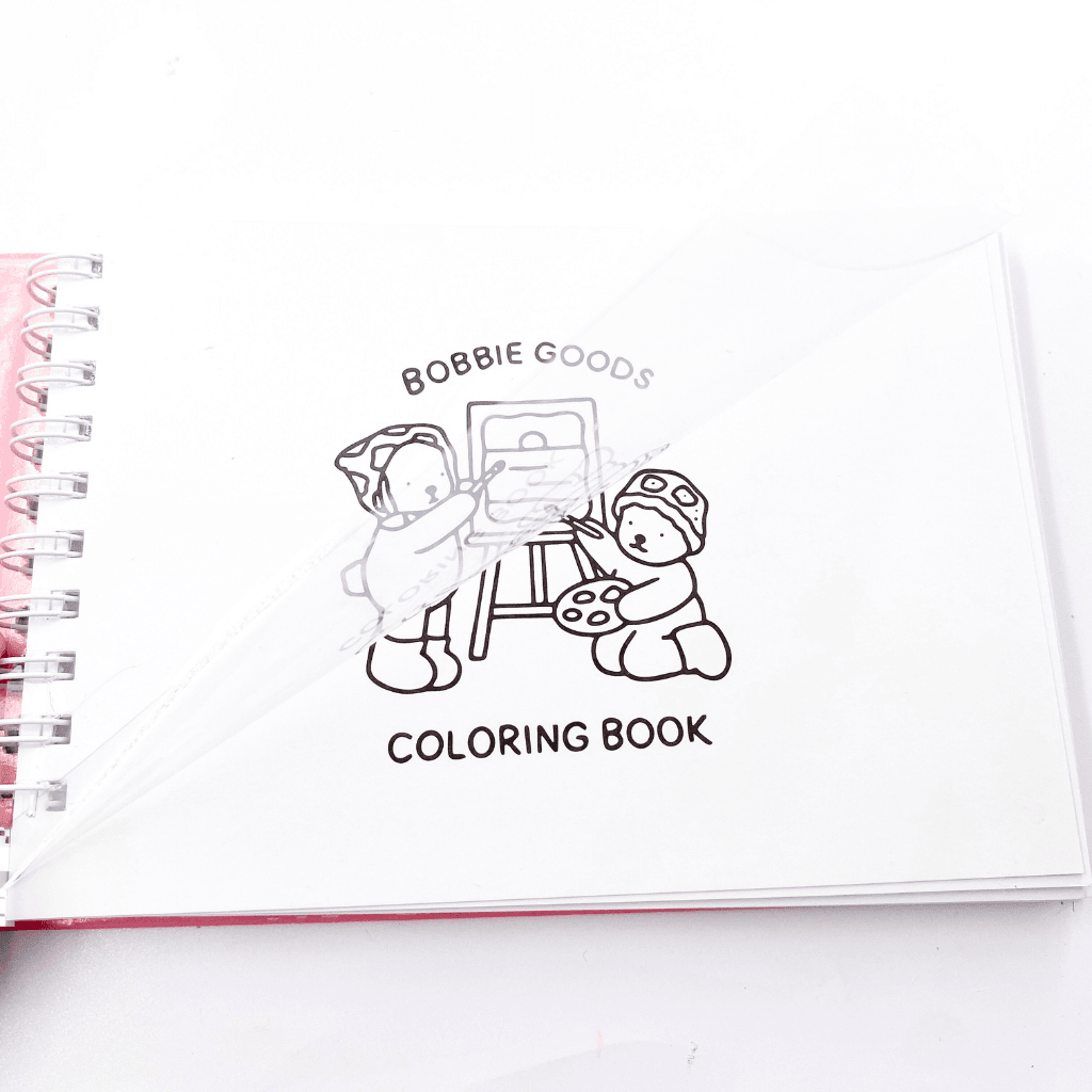 Livro de Colorir BOBBIE GOODS Capa Dura 52 FOLHAS - PREMIUM - ROSA