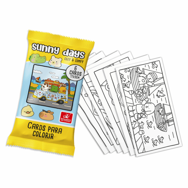 Card Surpresa para Colorir Cozy & Comfy - BRINCADEIRA DE CRIANÇA - UND