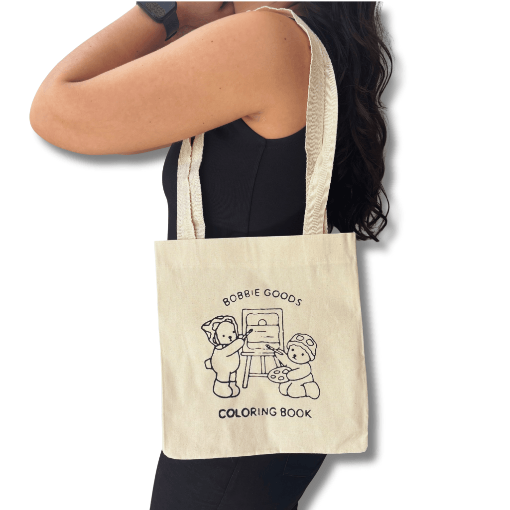 Combo Perfect BOBBIE GOODS - ECOBAG + LIVRO DE COLORIR + 6 CANETAS TOUCH