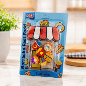 Borracha Fantasia Fast Food Mini 18 Peças - KAZ - BLISTER