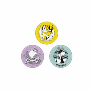 Borracha Redonda Estampada Looney Tunes Leo e Leo