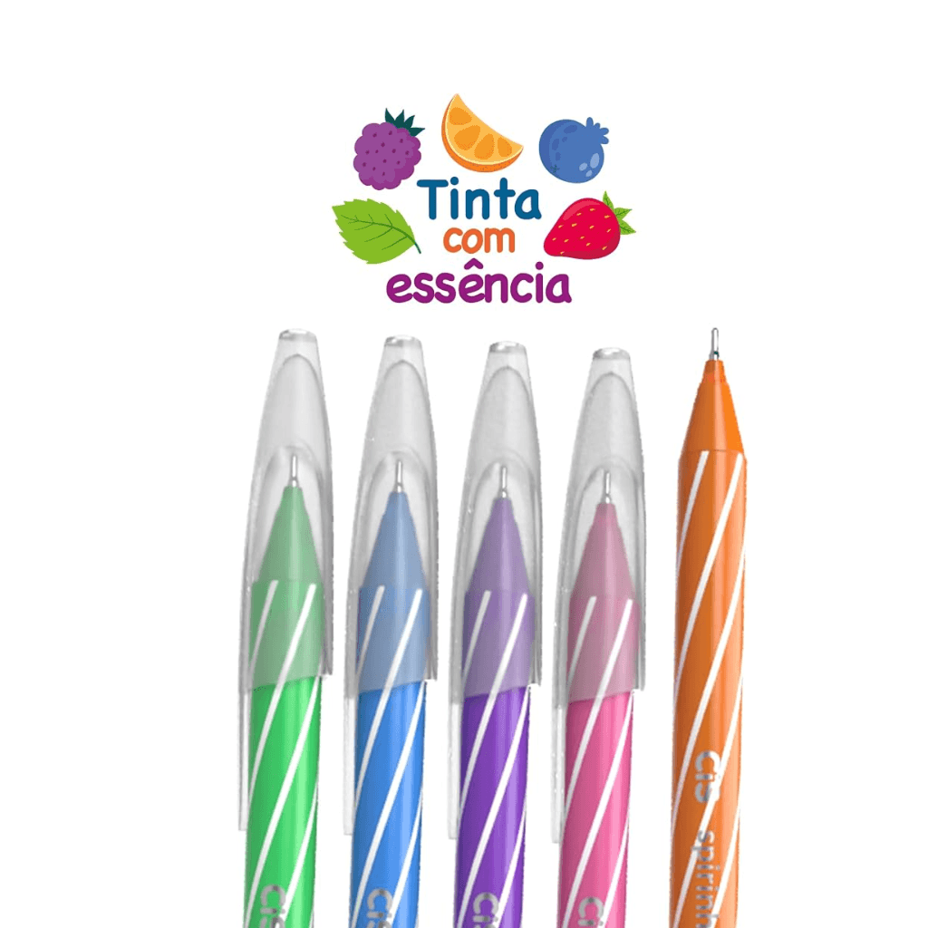 Caneta Esferográfica Spirinho Scents - CIS - POTE 24 UND