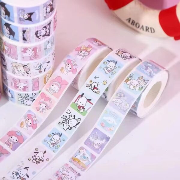 Adesivo My Melody Selo Rolinho c/ 500 - 2 Rolos