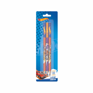 Lápis Preto Hot Weels Tris - Blister 3 Und