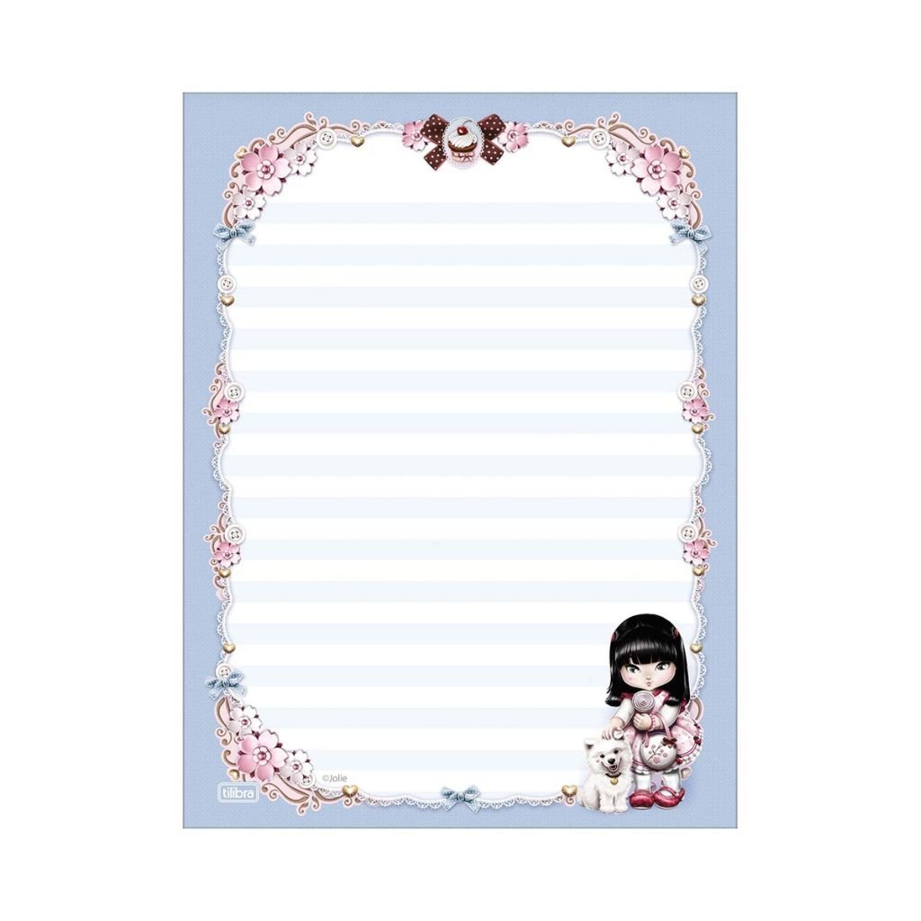 Caderno Colado Papel de Carta JOLIE 48 Fls - TILIBRA - UND