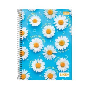 Caderno Espiral Capa Dura Universitário 1M Like+ Feminino 20x27,5cm 96 Fls - TILIBRA - UND