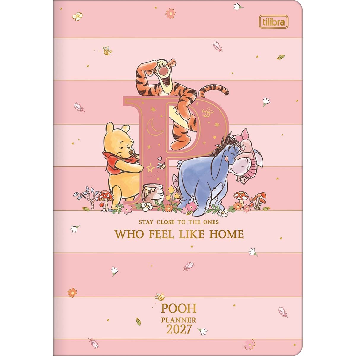 Planner Agenda Grampeado 17,8 x 25,4 cm URSINHO POOH - TILIBRA - UND