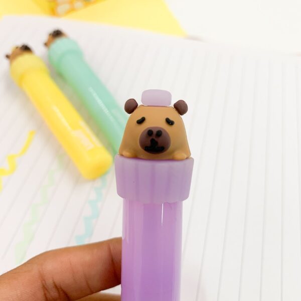 Marca Texto Chanfrado Capivara Relax - CAIXA 36 UND