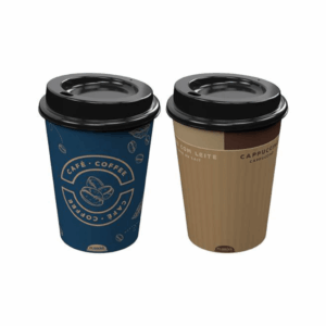 Copo Coffee c/ Tampa Bico 320 ml Sortido - PLASÚTIL - UND
