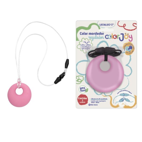 Colar Mordedor Sensorial ColorJoy LEO E LEO - UND