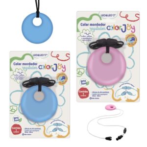 Colar Mordedor Sensorial ColorJoy LEO E LEO - UND