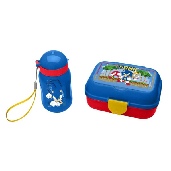 Kit Lanche Sonic Garrafa Plástica + Marmita LEO E LEO - UND